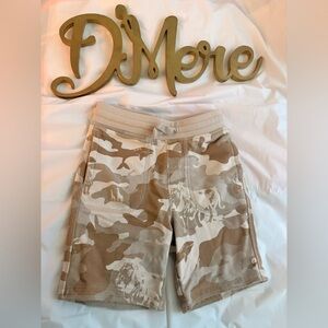 GAP Beige and Cream Camouflage Joggers